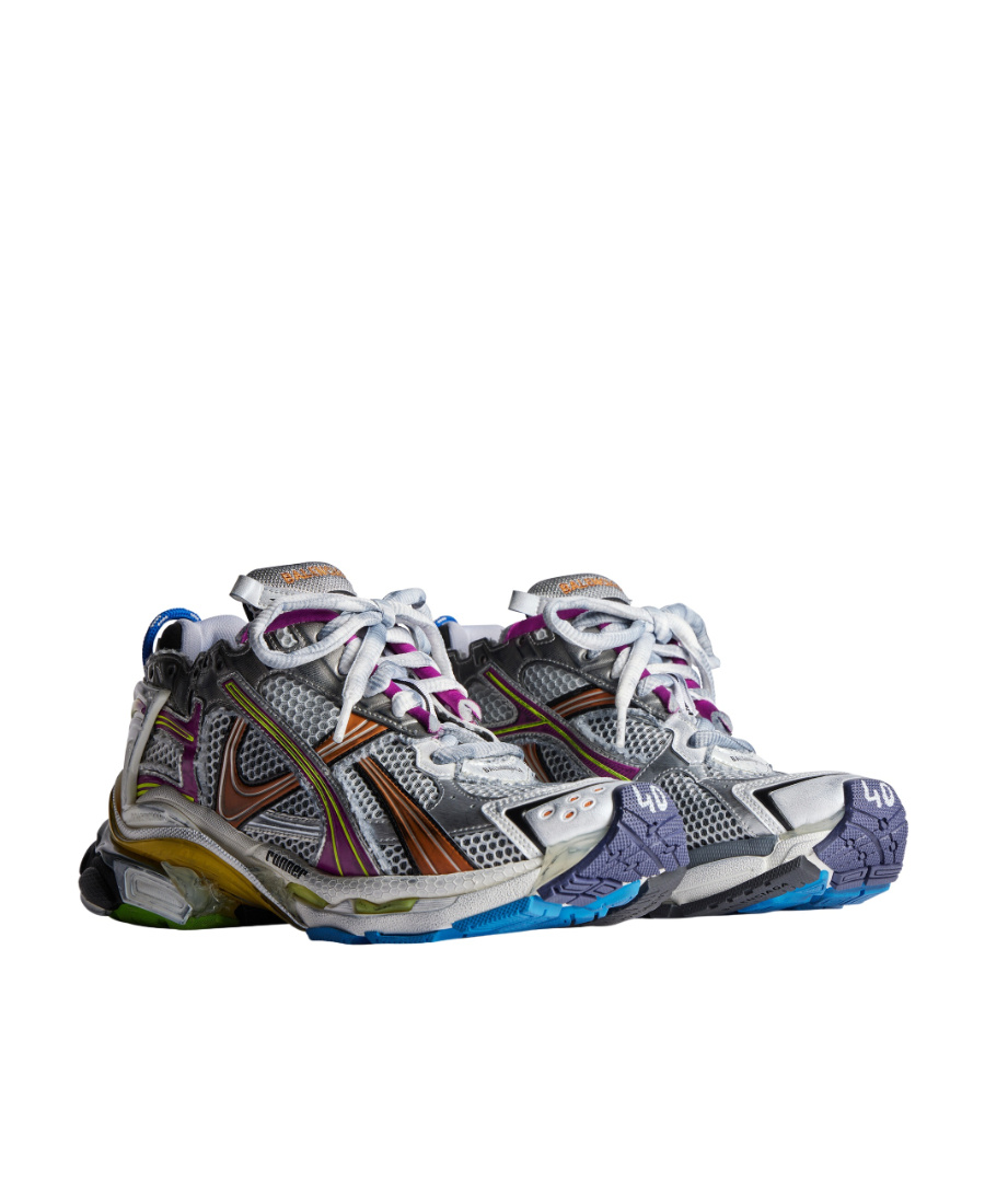 Balenciaga Deconstructed Runner Sneakers In Multicolor