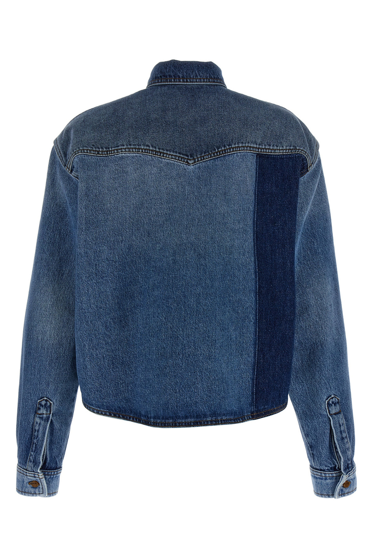 Shop Philosophy Di Lorenzo Serafini Buttoned Denim Shirt In Blue