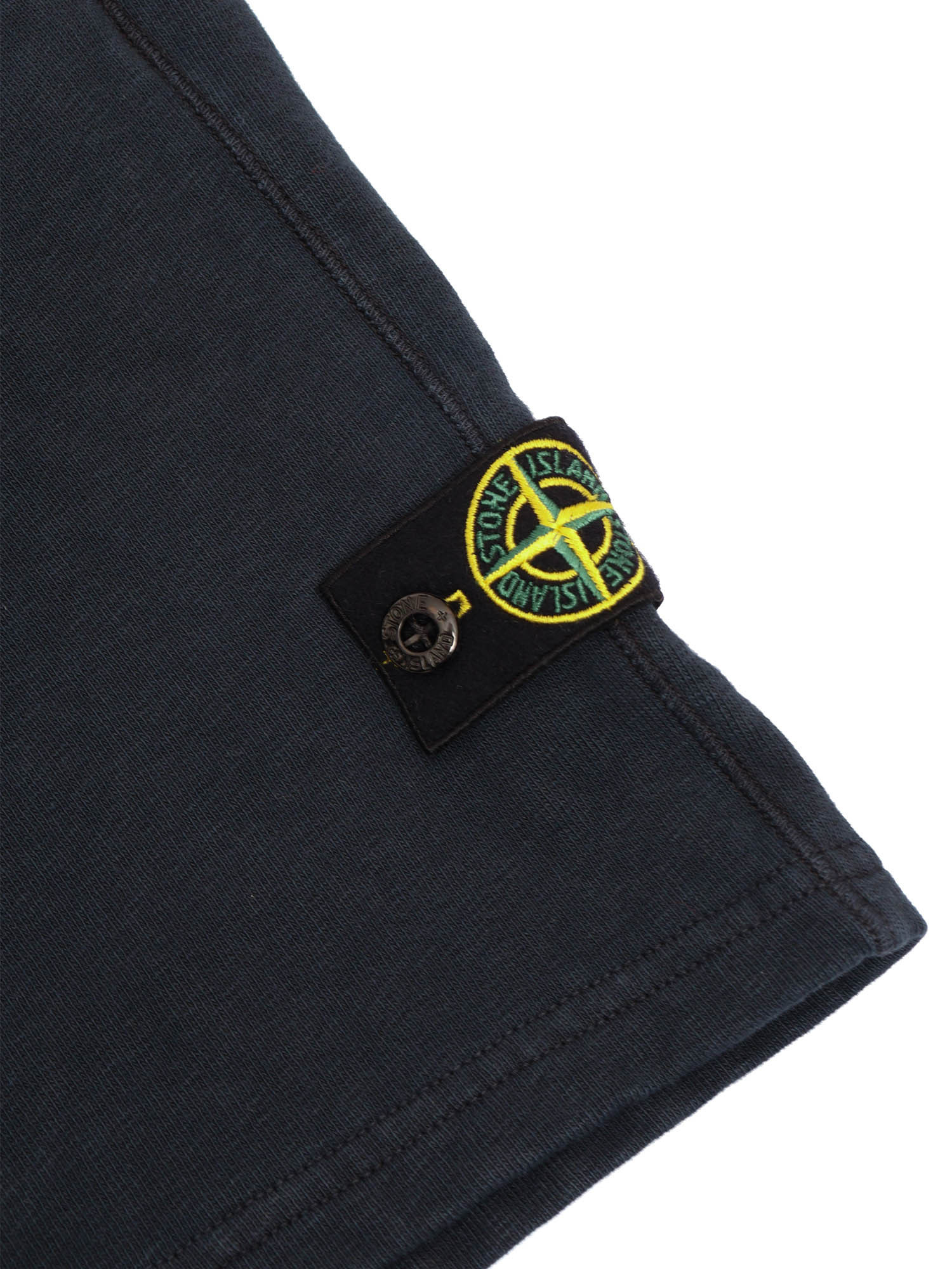 Stone Island Elastic Waist Shorts In Blue
