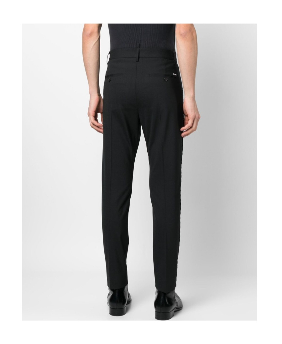 Dsquared2 Tailored Straight-leg Trousers In Black