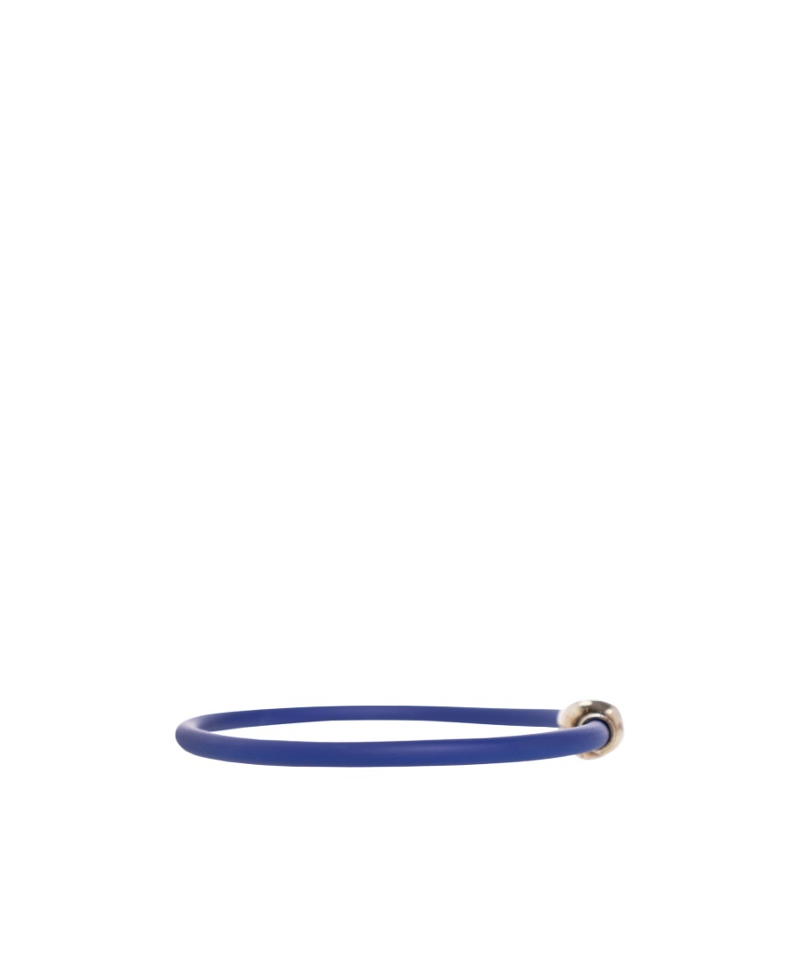 Alexander Mcqueen Skull Charm Bracelet In Blue