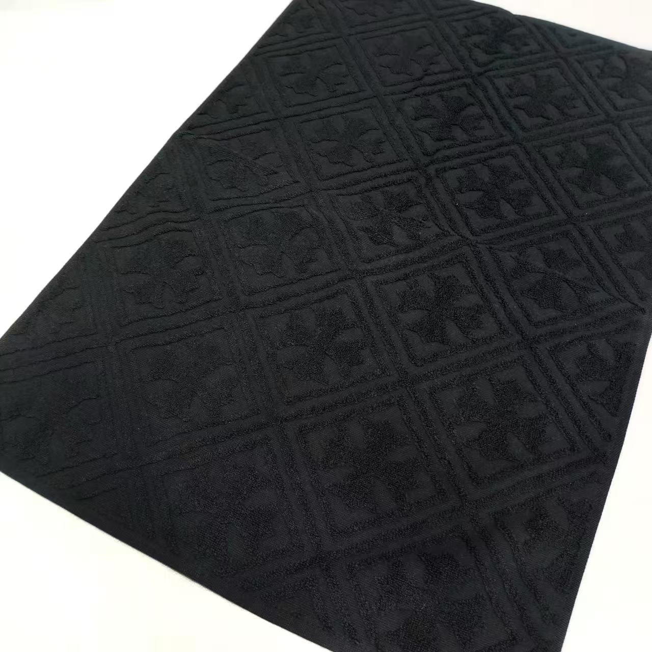 Chrome Hearts Cross Bath Towel In Black