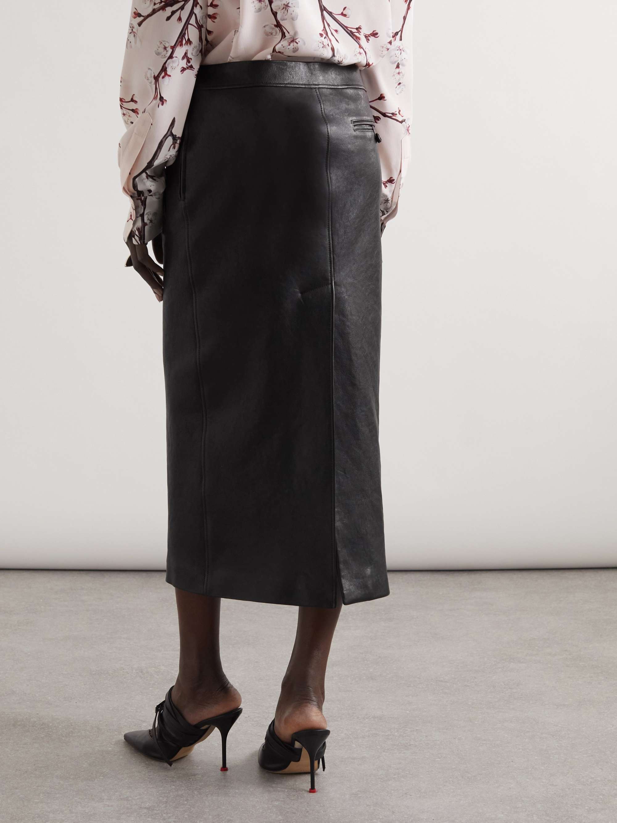 Alexander Mcqueen High-waisted Skirt In Black