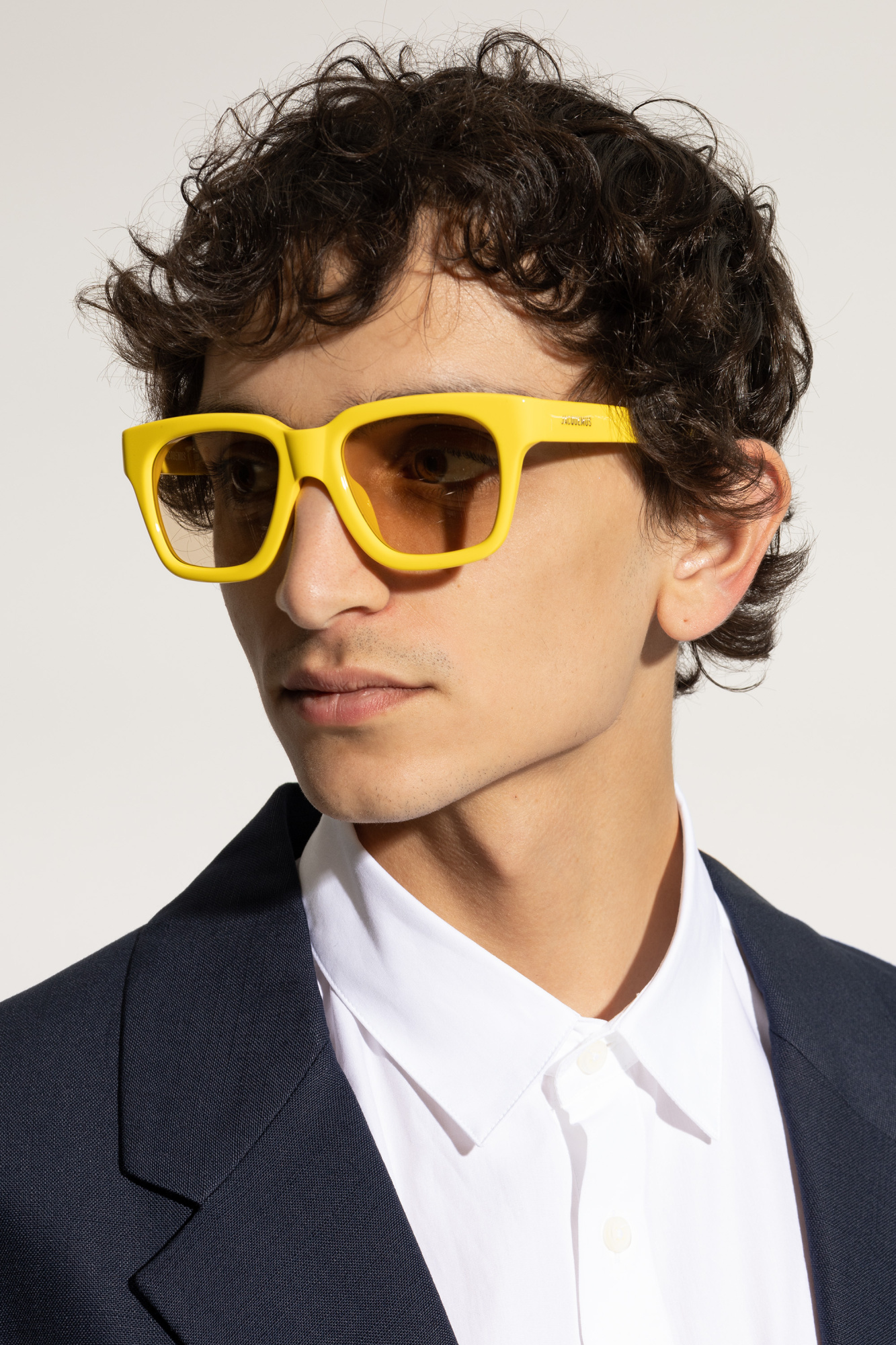 Jacquemus Logo Sunglasses In White