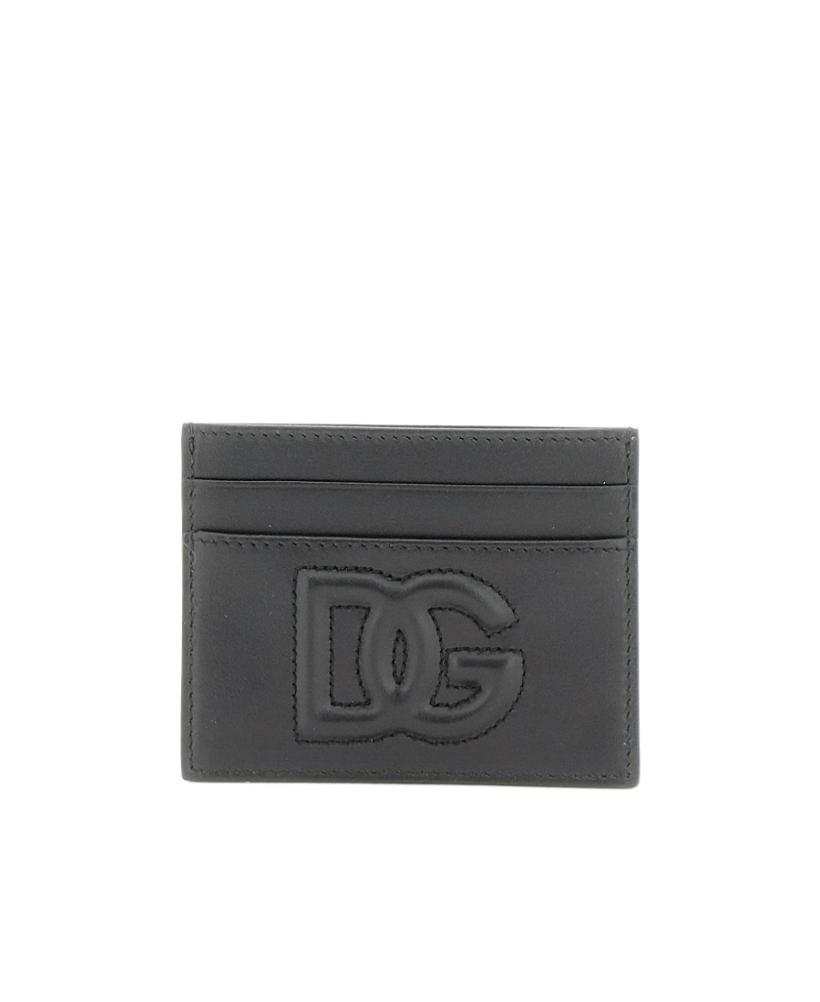 DOLCE & GABBANA DEBOSSED-LOGO DETAIL CARDHOLDER 