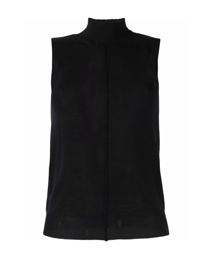 AMIRI HIGH NECK CASHMERE VEST 