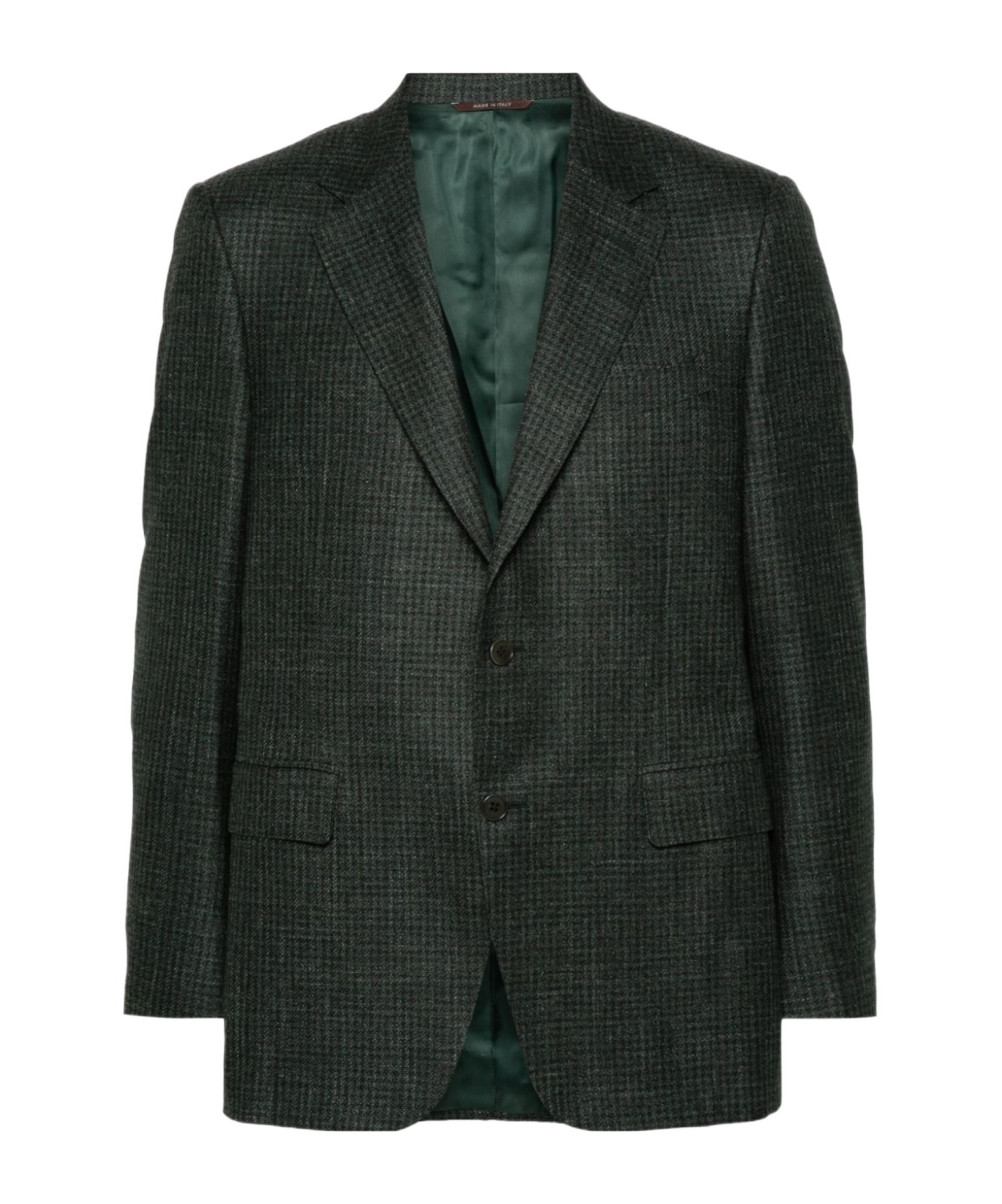 Canali Prince Of Wales-pattern Blazer In Black