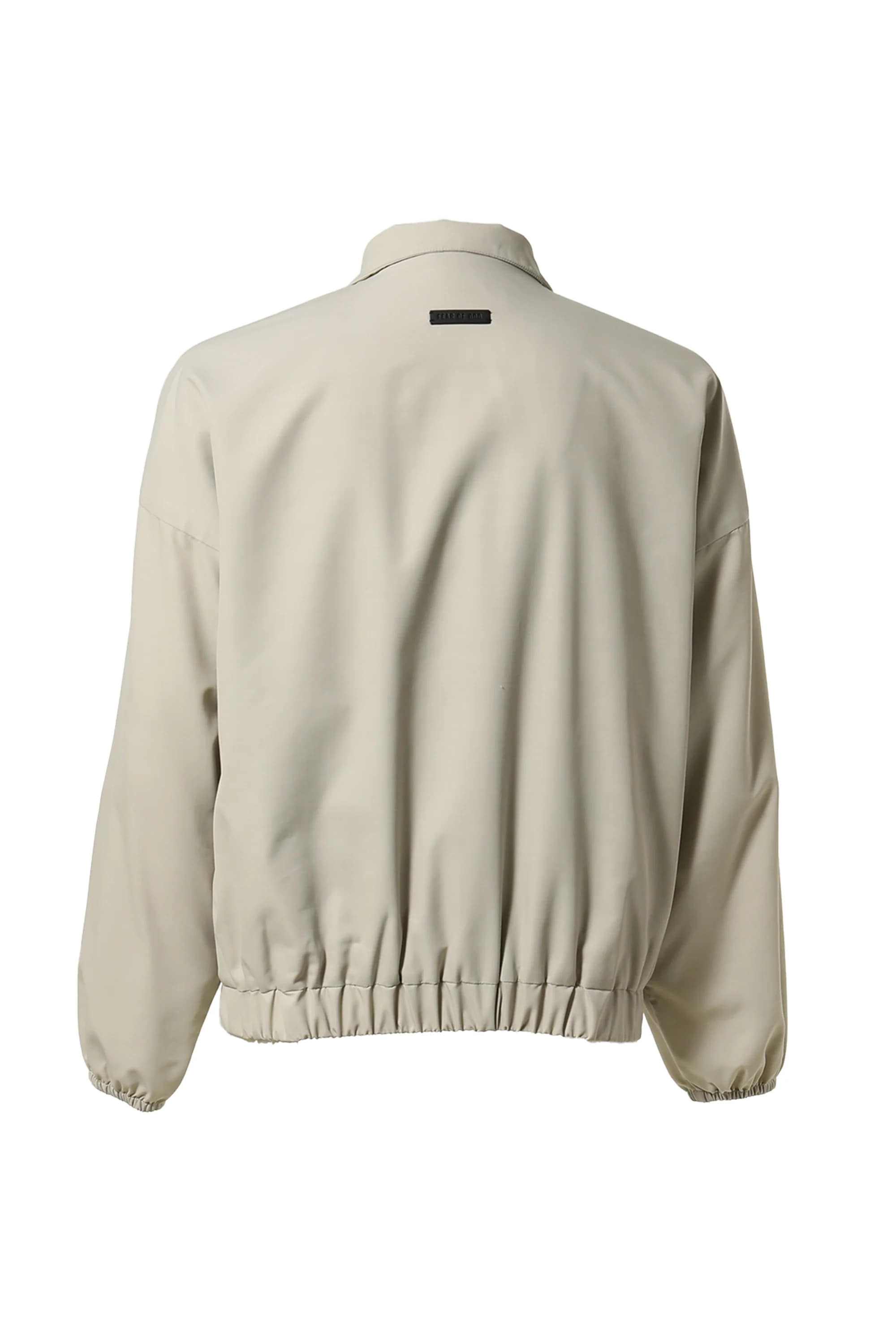 Fear Of God High Collar Long Sleeve Casual Jacket In Burgundy