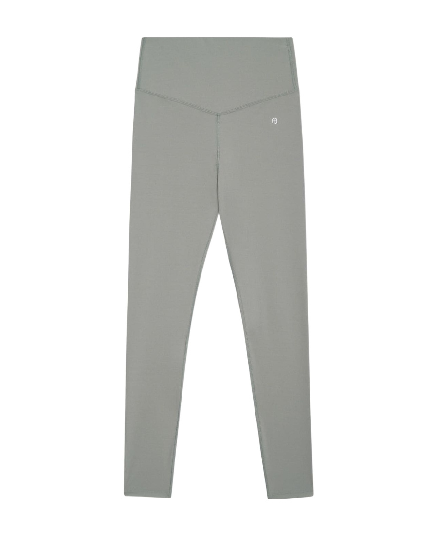 ANINE BING BLAKE LOGO-PRINT LEGGINGS