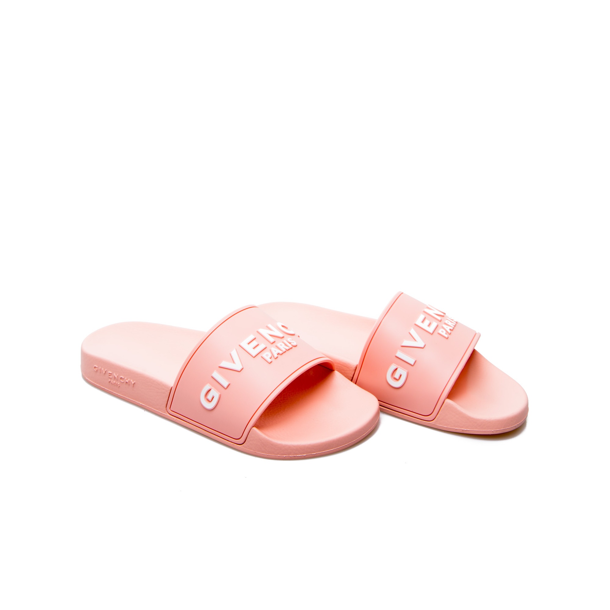 Givenchy Logo Printed Slides In Pink