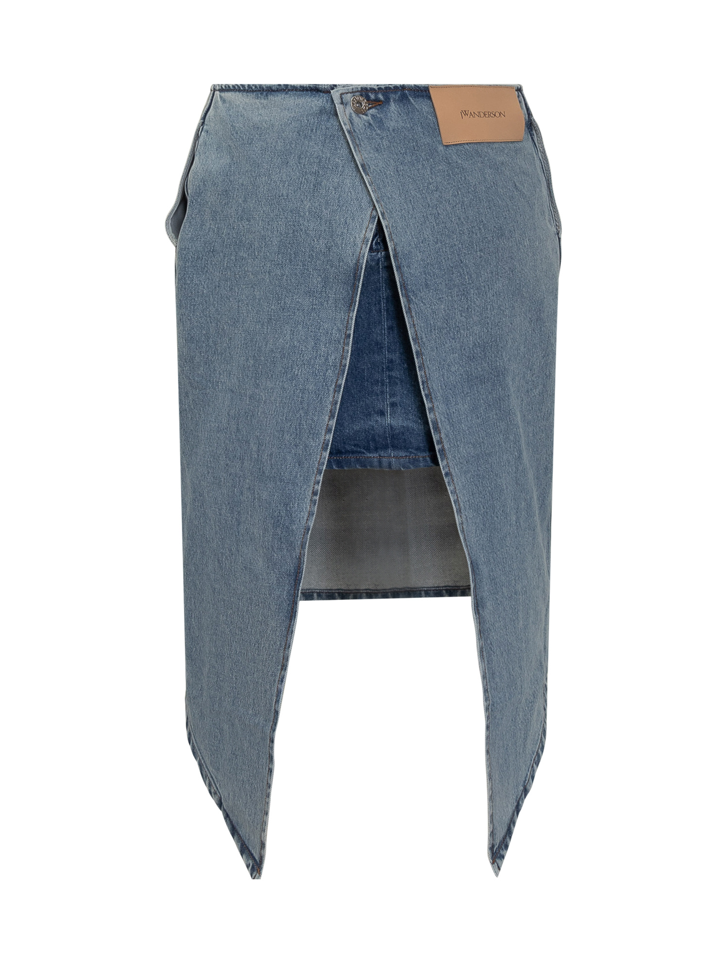 Jw Anderson Denim Skrit In Light Blue
