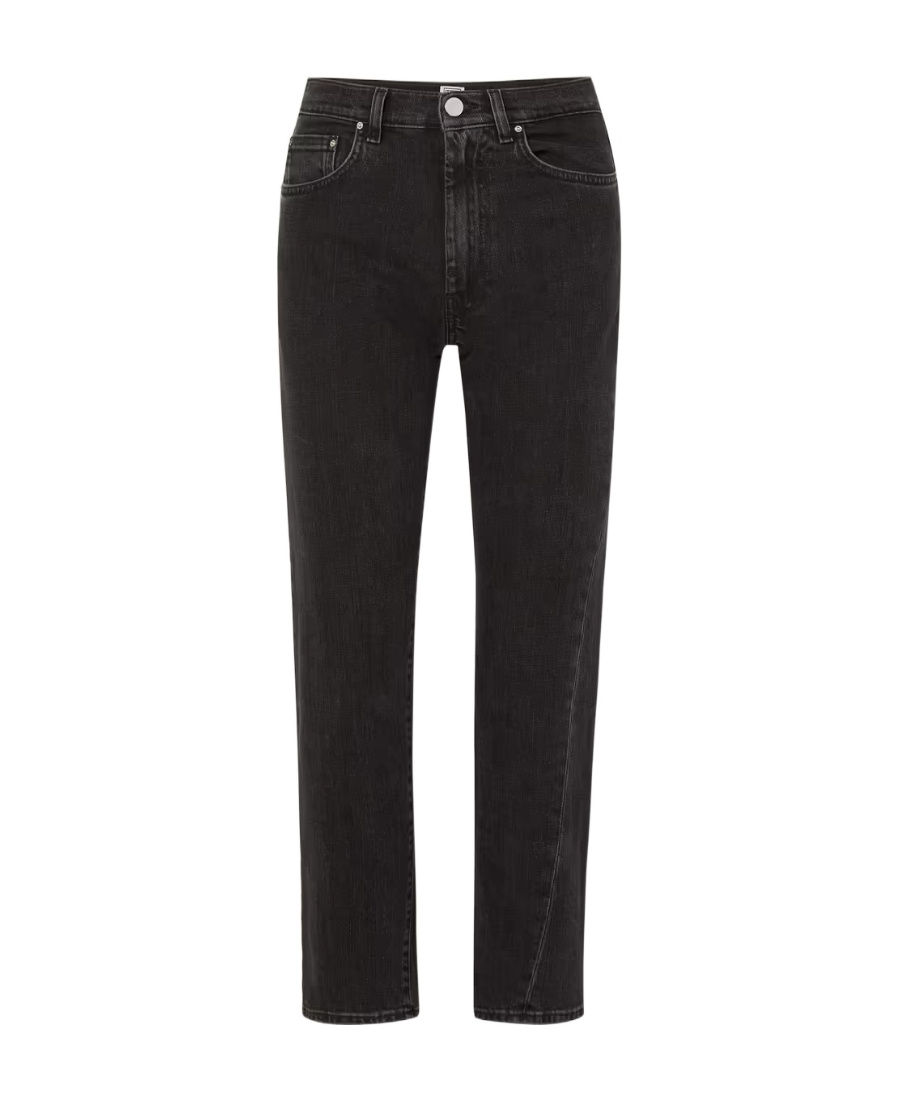 Totême High-rise Straight Jeans In Black