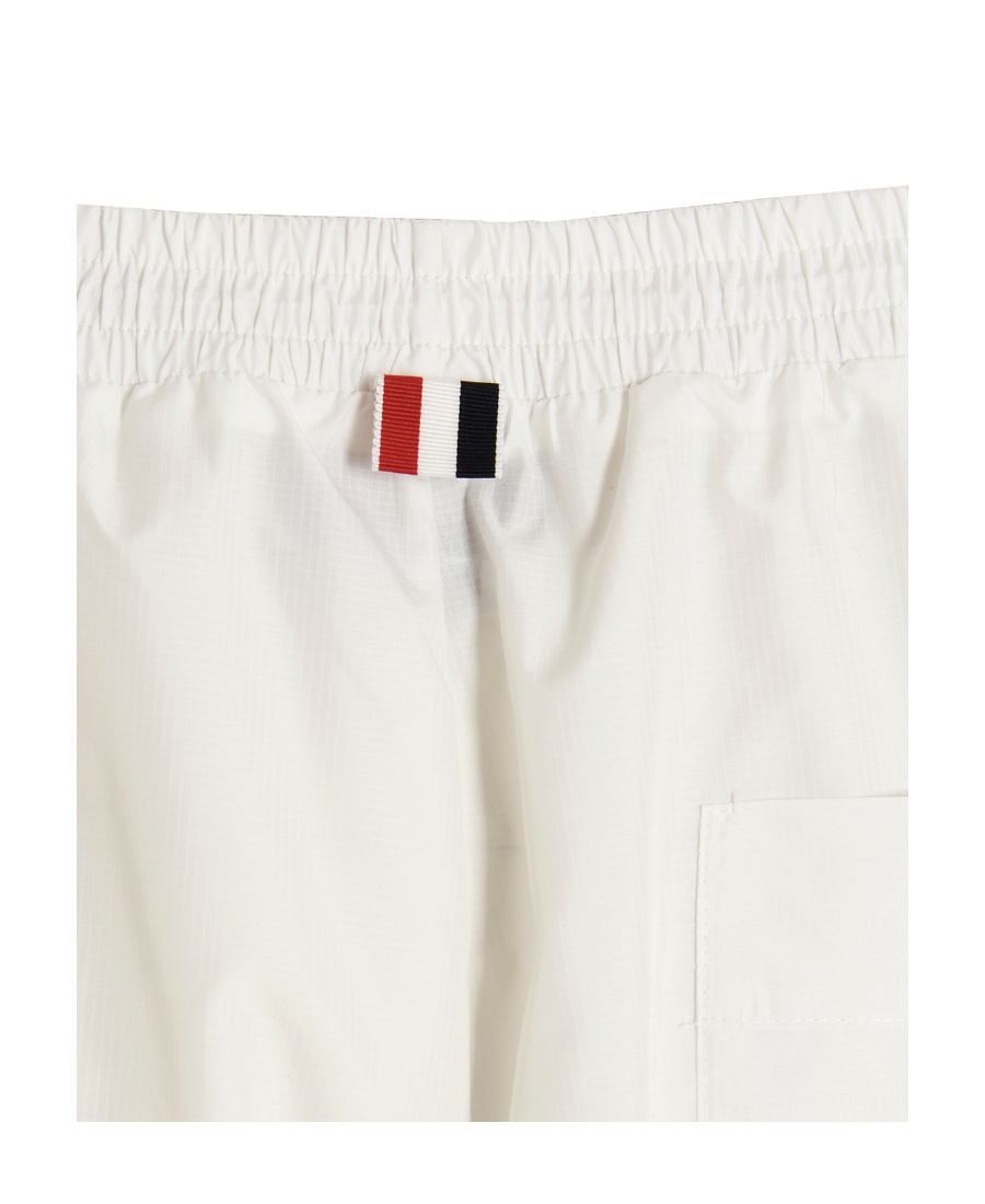 Thom Browne 4-bar Striped Track Pants In White