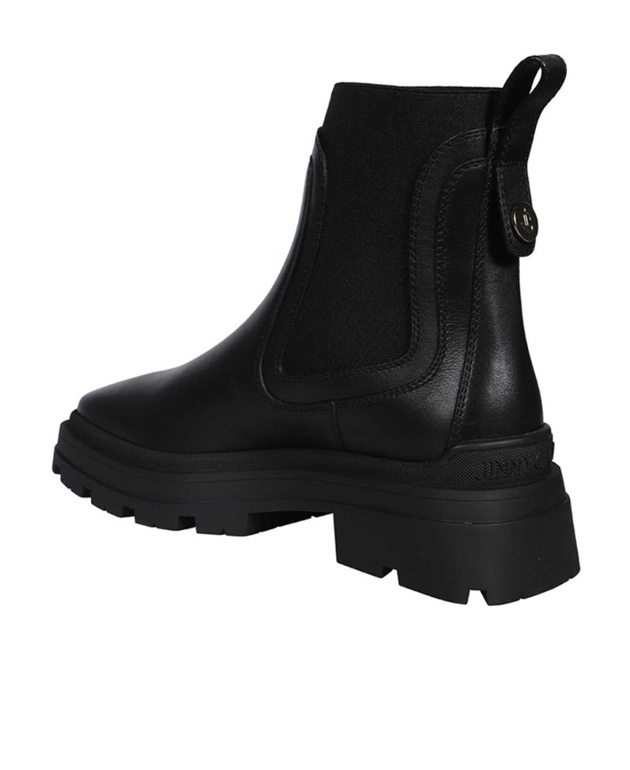 Jimmy Choo Veronique Leather Ankle Boots In Black