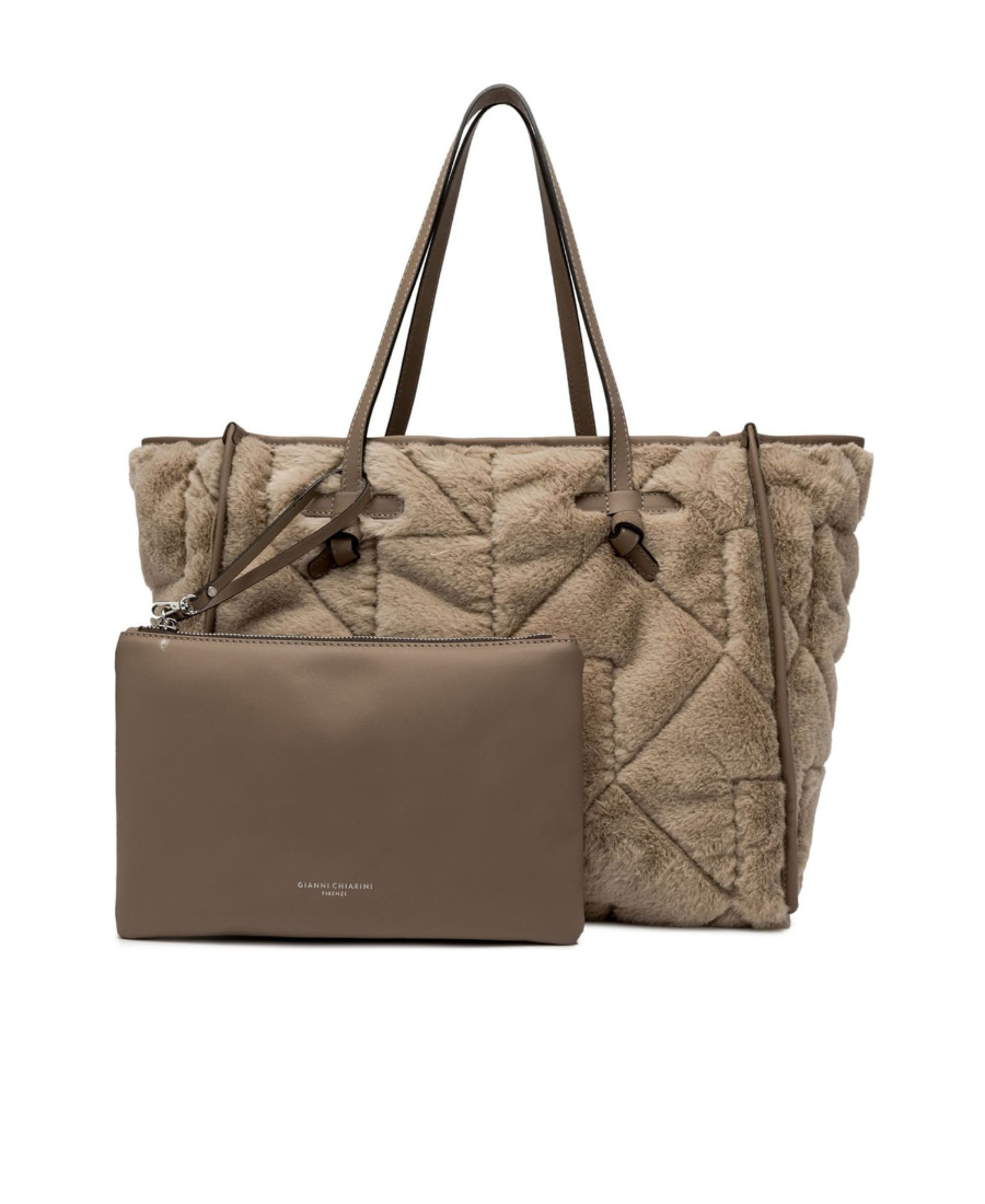 Gianni Chiarini Quilted Handbag In Brown