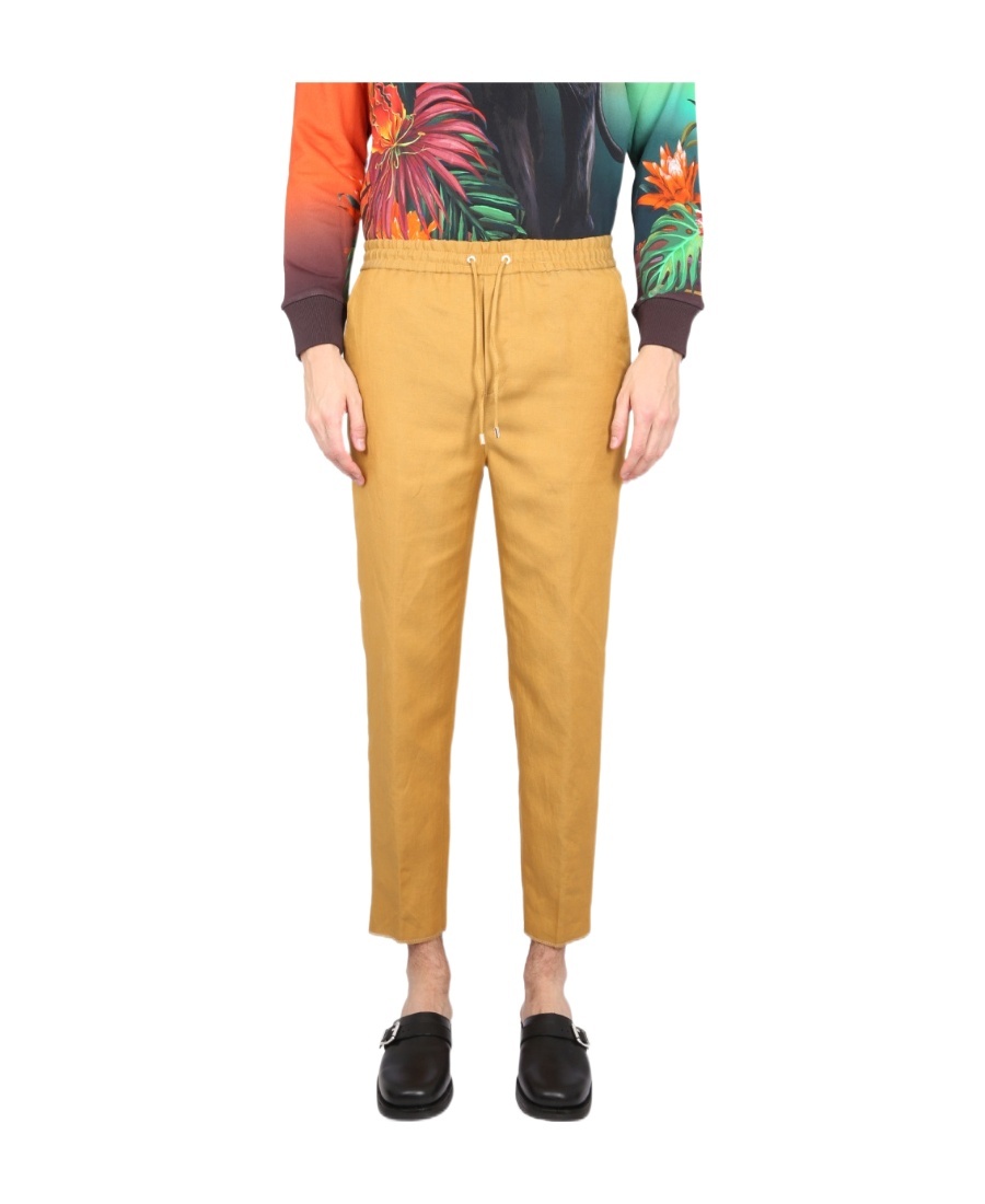 ETRO DRAWSTRING-WAIST CROPPED TROUSERS