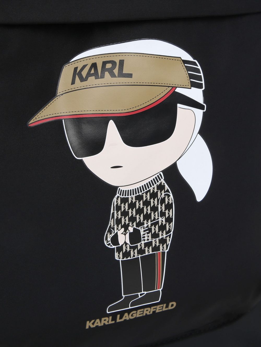 KARL LAGERFELD LOGO PRINTED BACKPACK