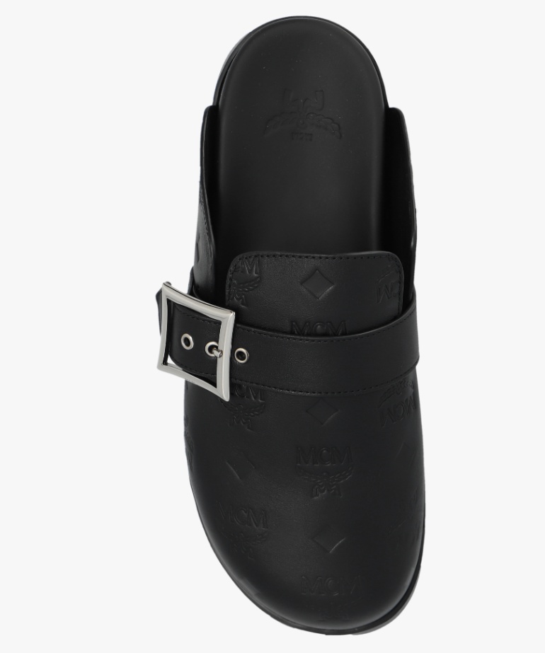 Mcm Slippers In Black