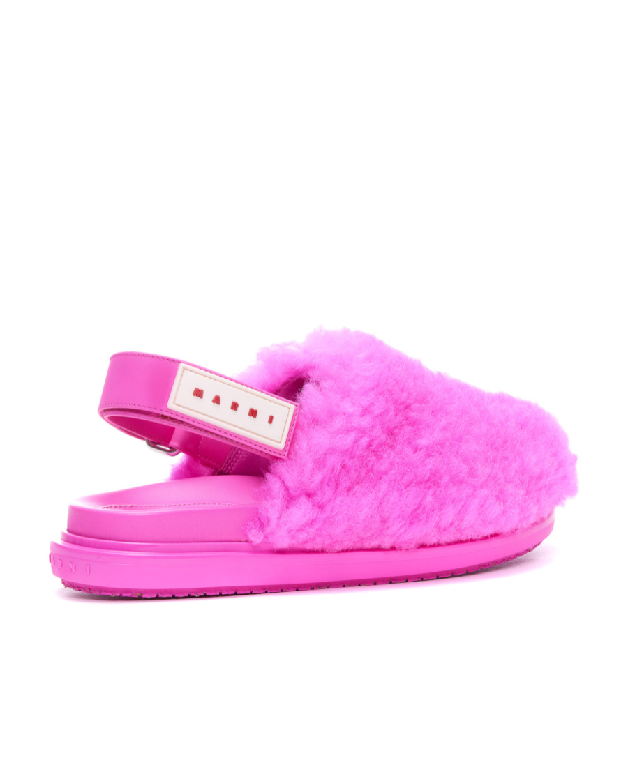 Marni Pink Sabot Strap Loafers In Pink