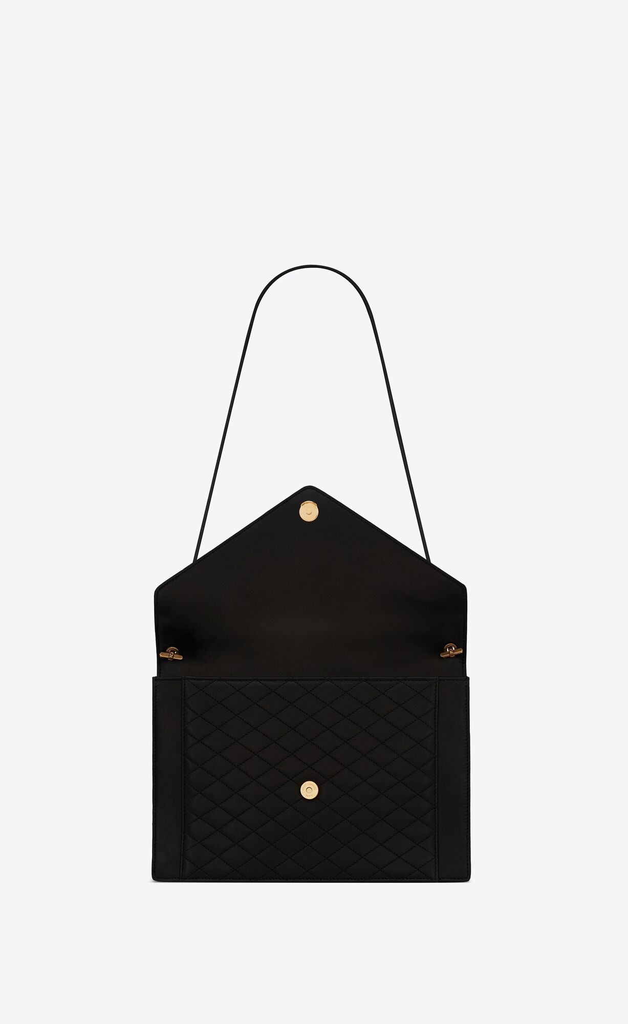Saint Laurent Gaby Envelope Bag In Black