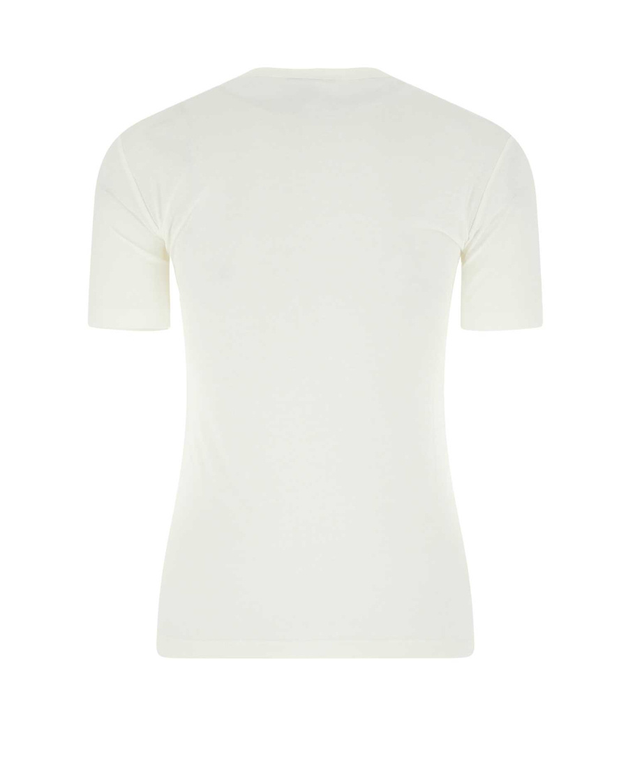 Jil Sander Contrast Logo Cotton T-shirt In White