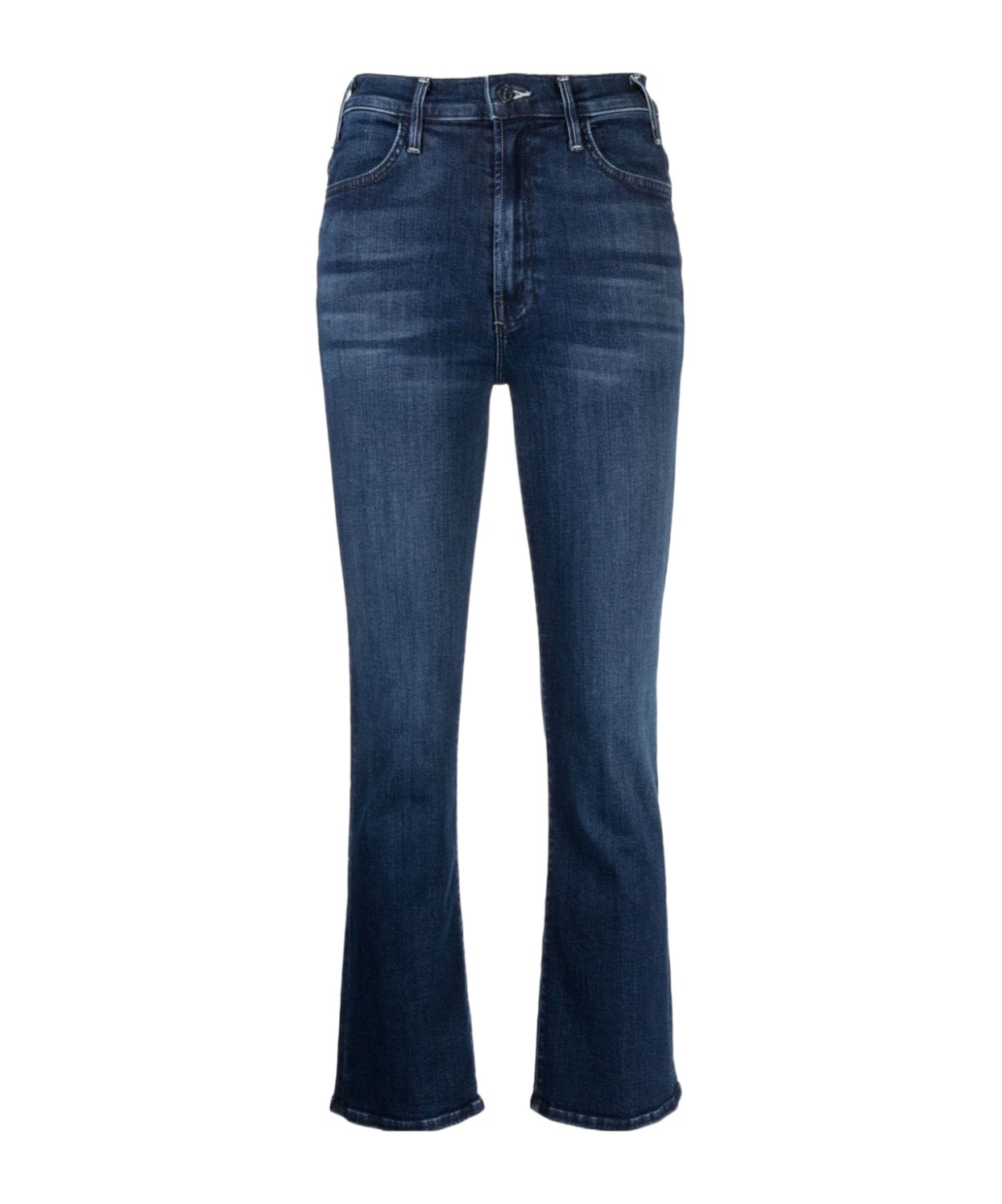Mother The Hustler Ankle Jeans In Blue