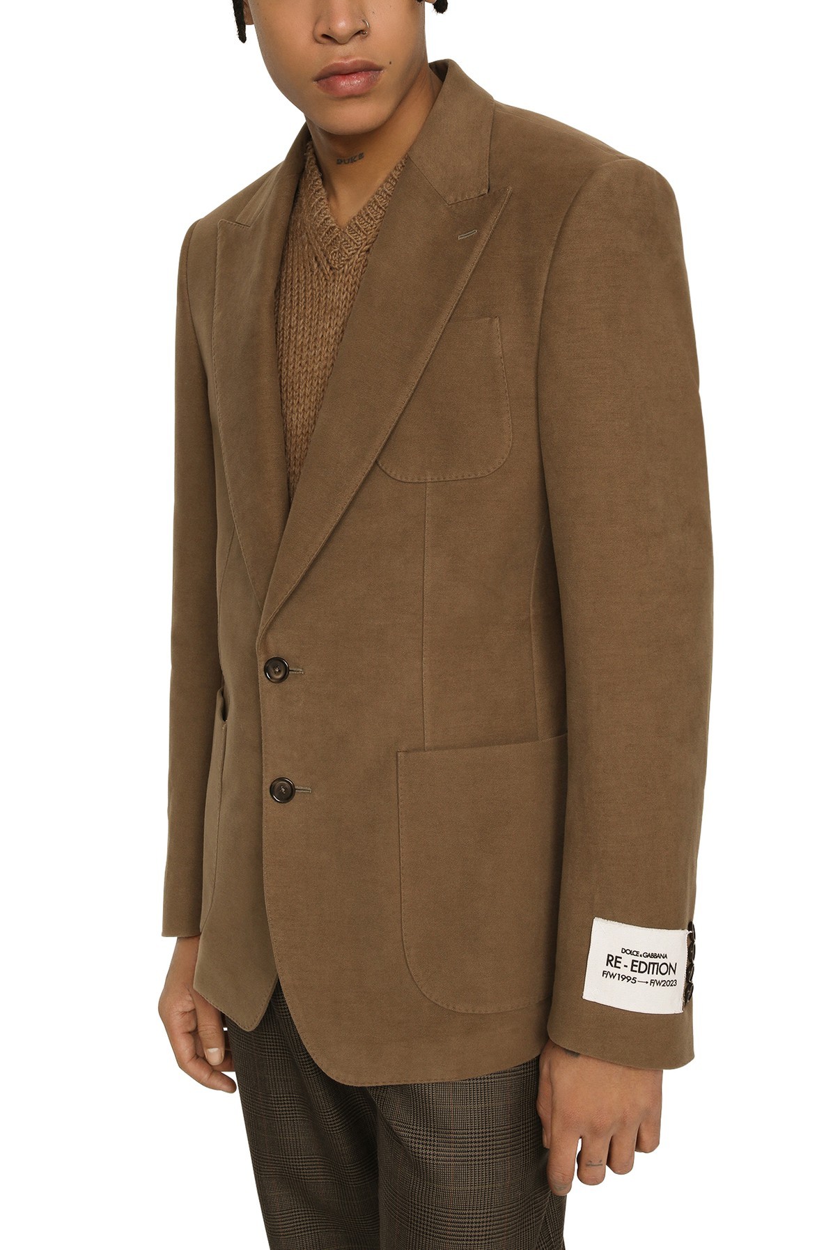 DOLCE & GABBANA SINGLE-BREASTED LONG-SLEEVED BLAZER