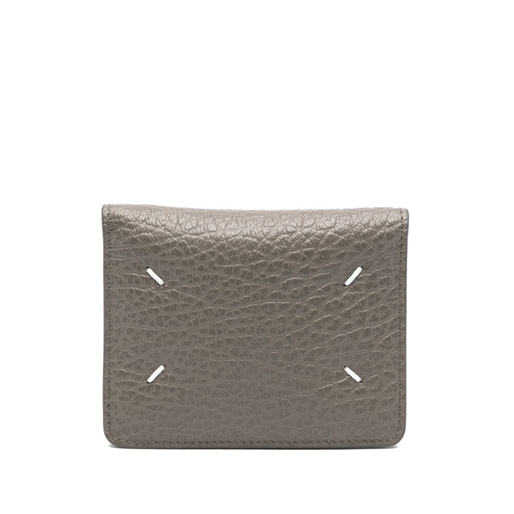 Maison Margiela Double-fold Wallet In Gray