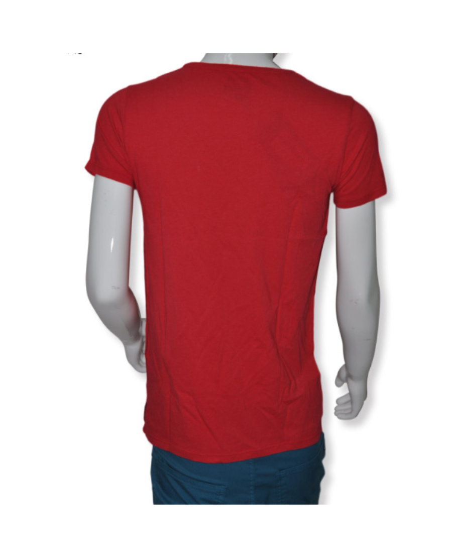 Armani Jeans Logo Details T-shirt In Red