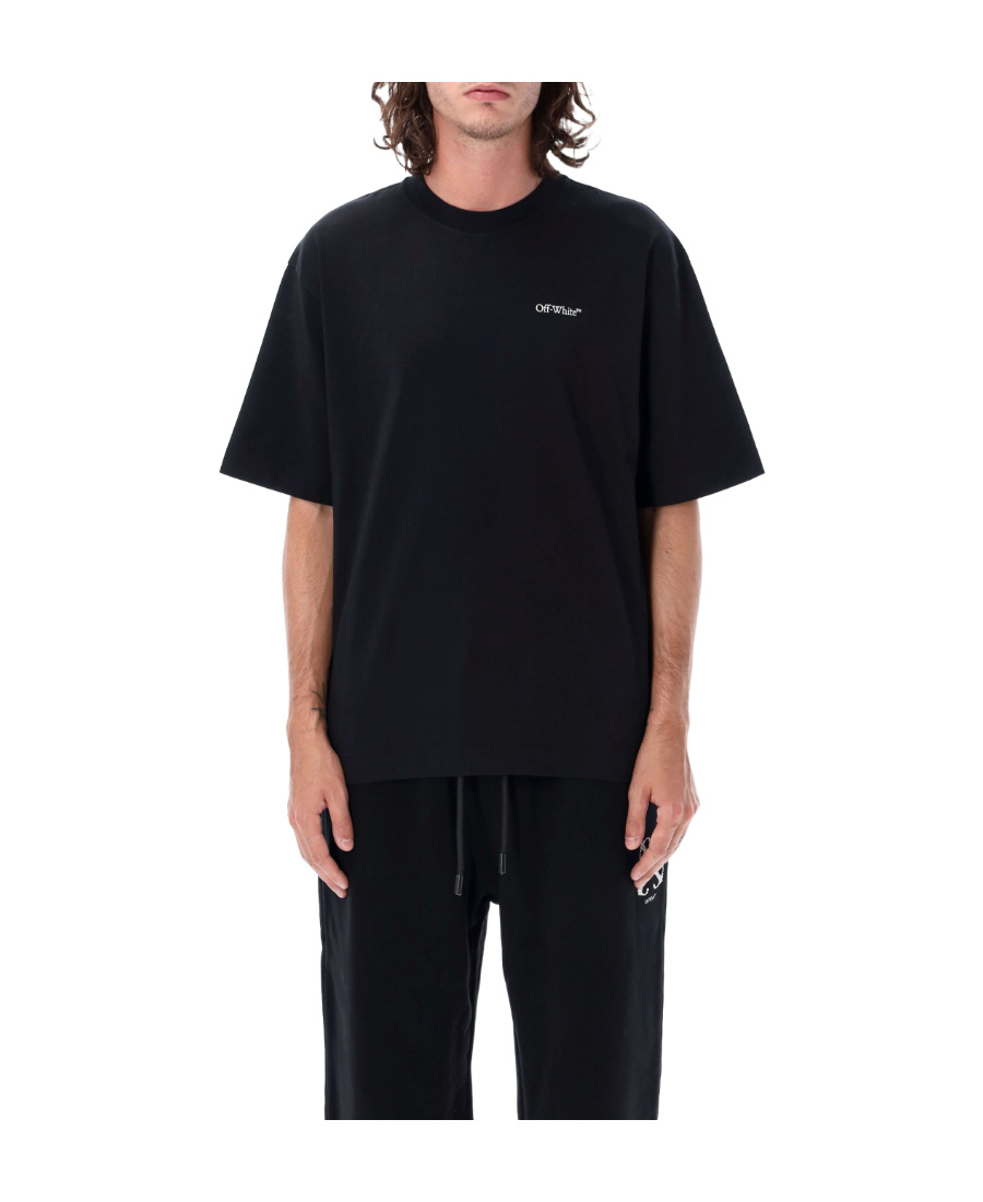 Off-white Logo-print Short-sleeve T-shirt In Black