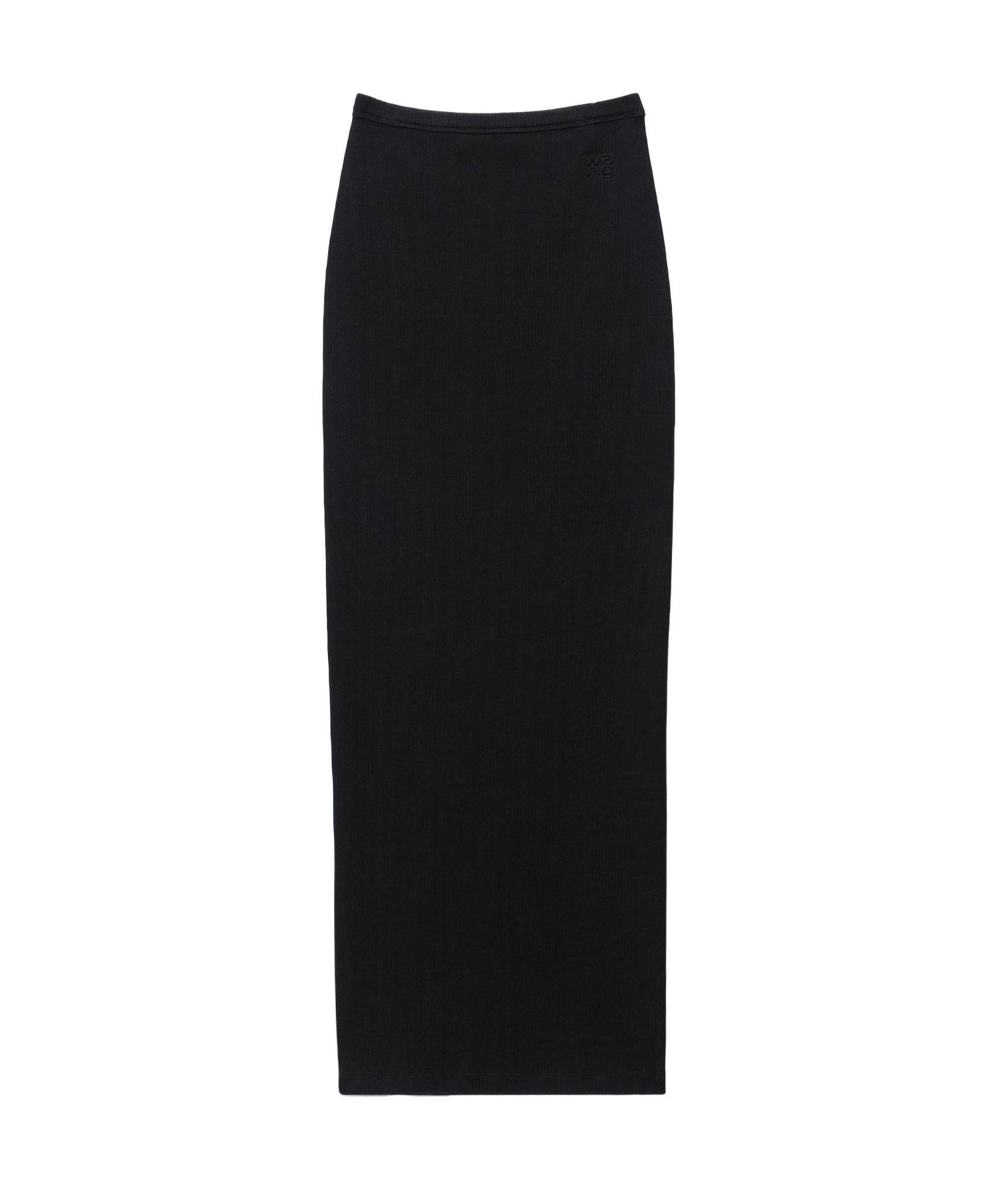Alexander Wang Logo Maxi Skirt In Black