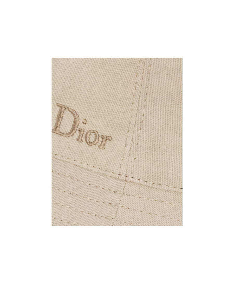 Dior Homme Logo Embroidered Reversible Hat In Nude