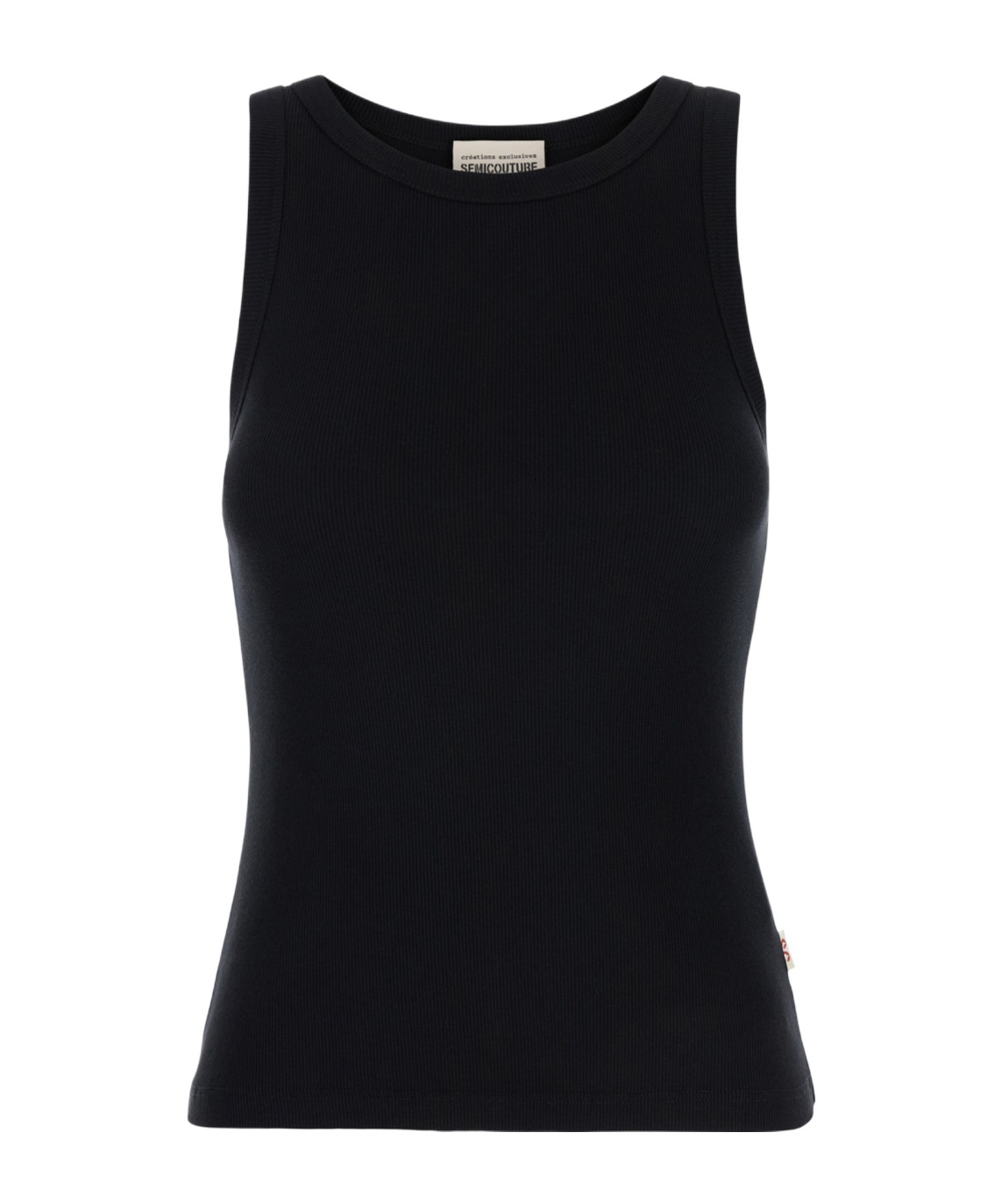 Semicouture Sleeveless Vest In Black