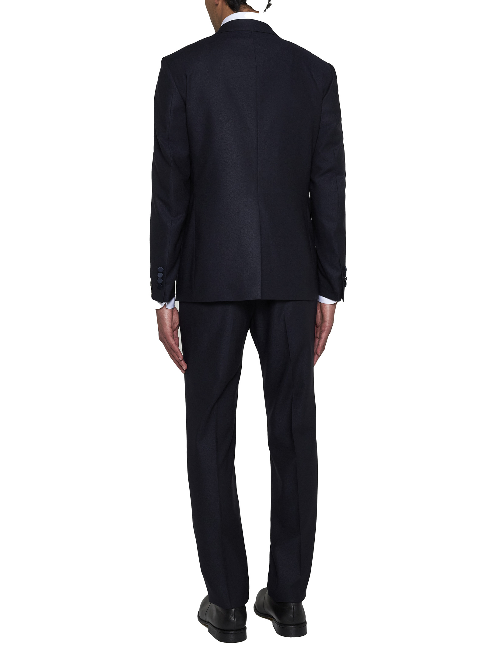 Tagliatore Single-breasted Suit In Black