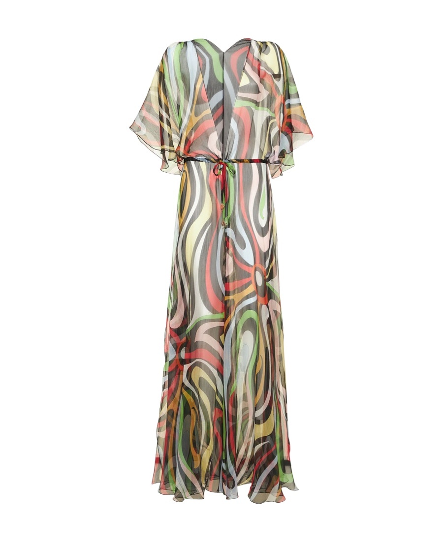 Emilio Pucci Marmo Printed Robe Dress