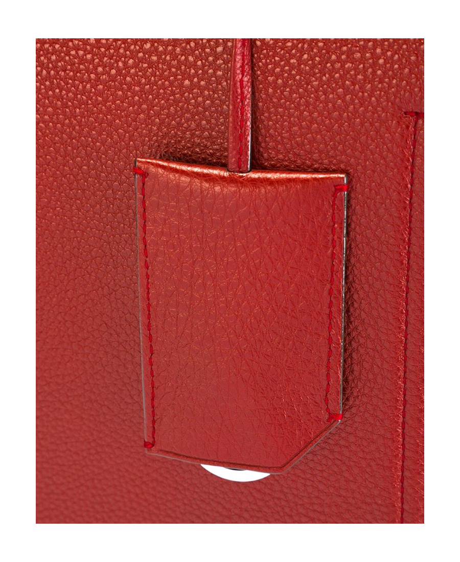 Bally Logo Details Handbag In Red