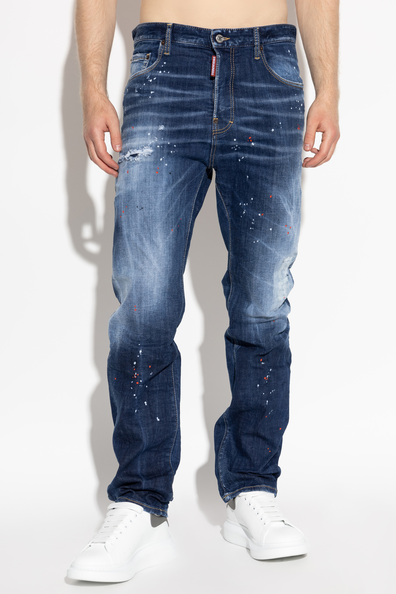 Dsquared2 Distressed Belt Loop Trousers