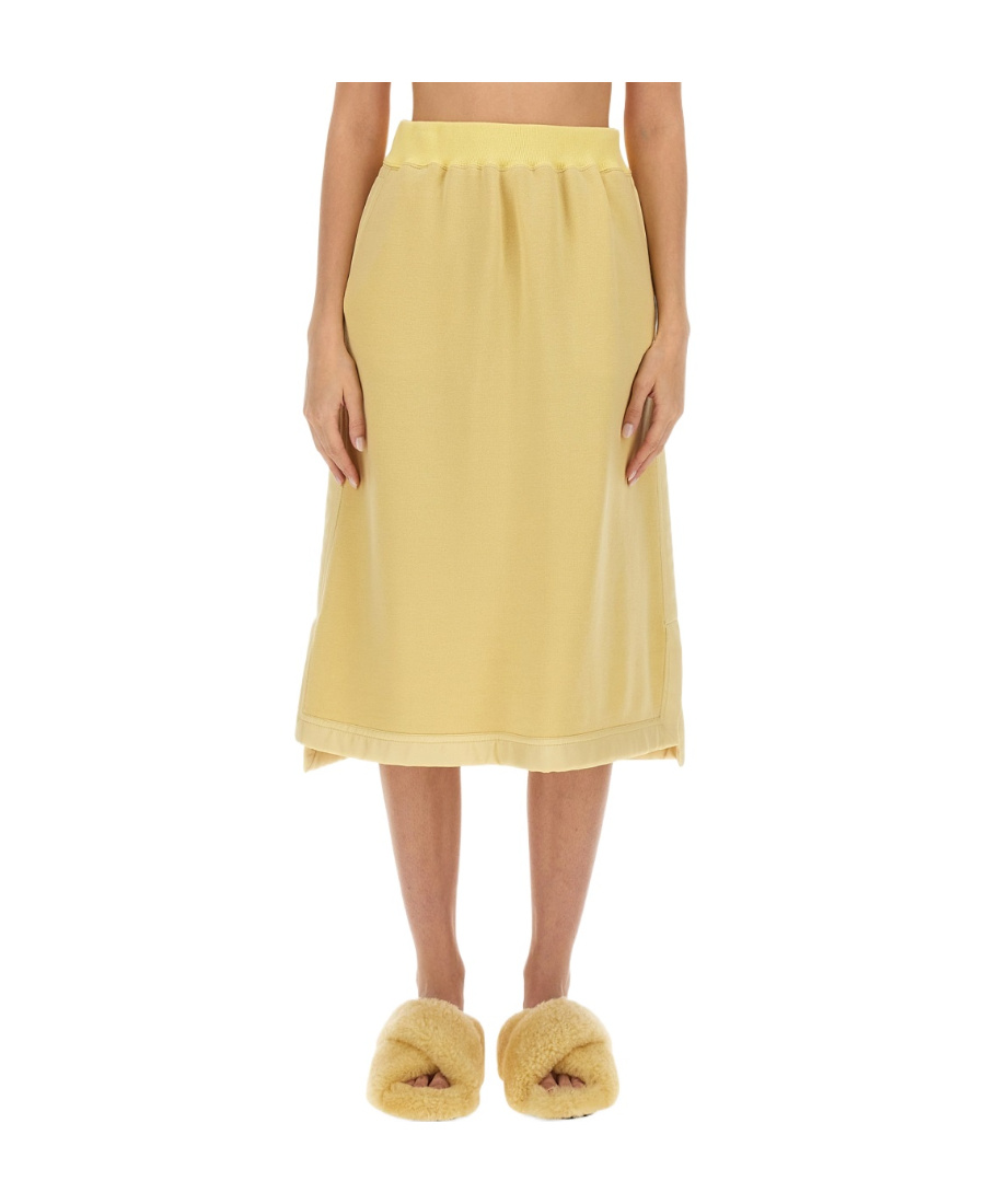 Jil Sander Midi Skirt In Nude