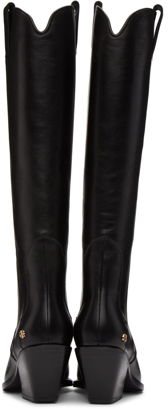 Shop Anine Bing Tania Knee-high Boots In Black