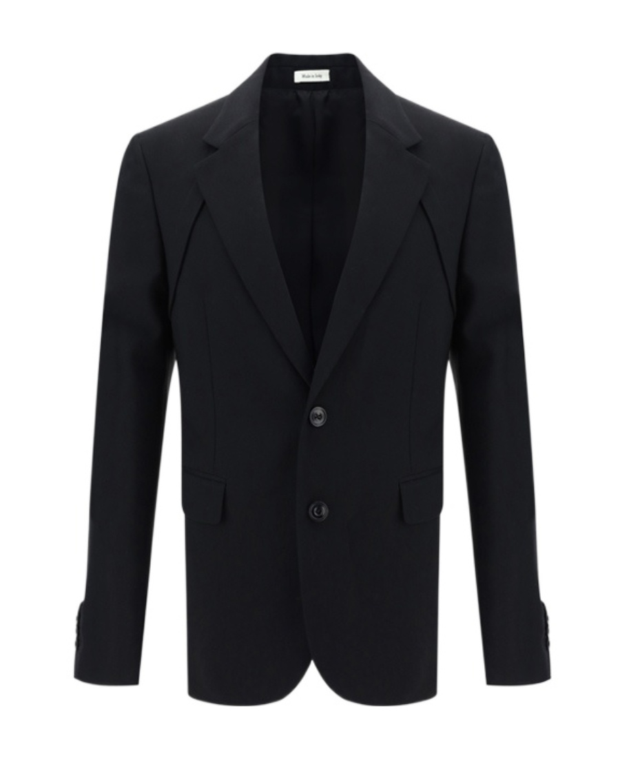 ALEXANDER MCQUEEN SINGLE-BREASTED TWILL BLAZER