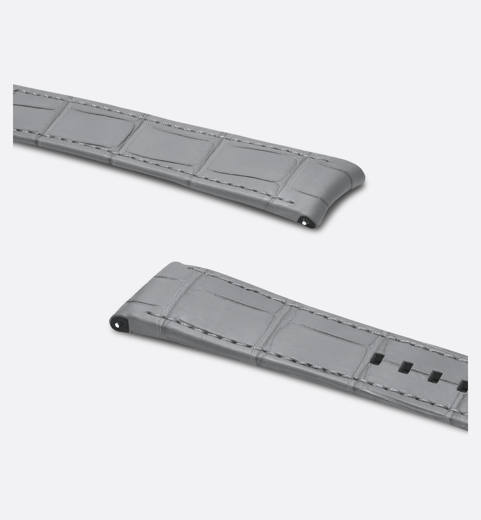 Dior Rectangular Watch Strap In Gray