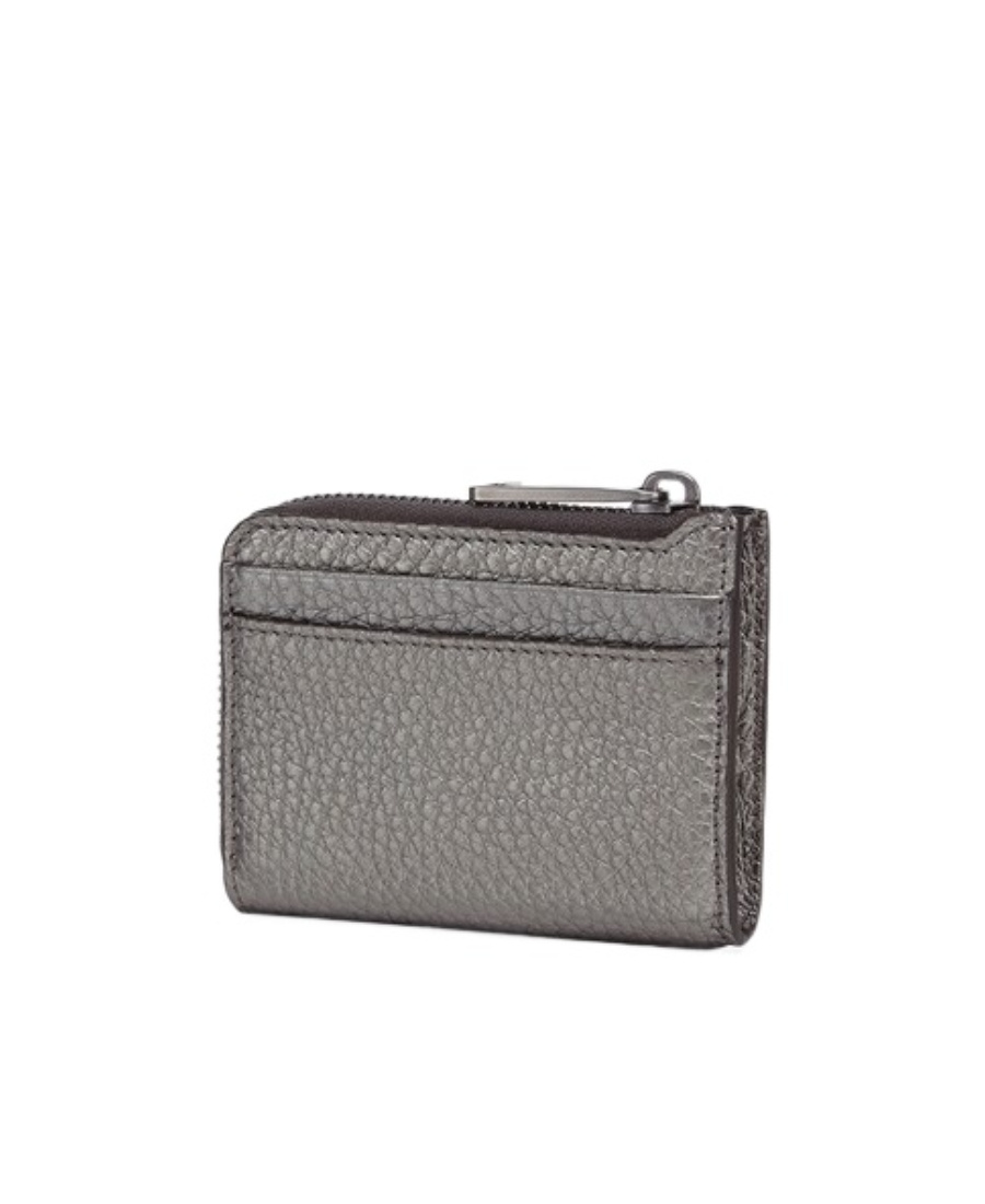Fendi Logo Card Bag In Gray