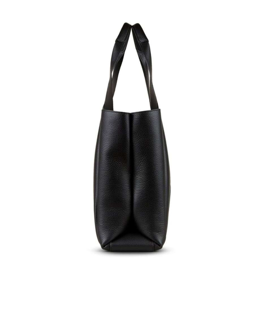 Hogan Small Leather Tote Bag With H-bag Style In Black