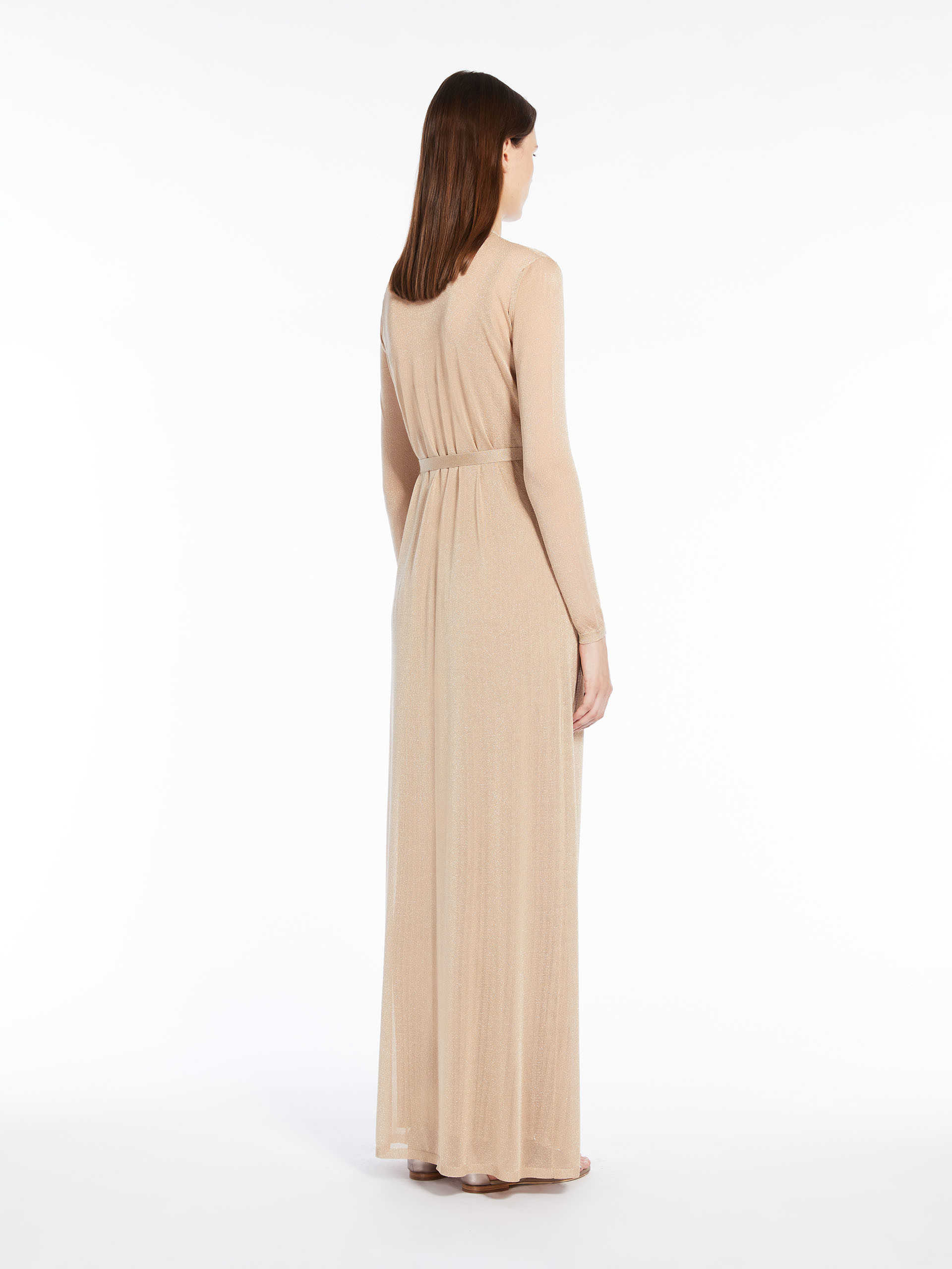 Max Mara Lurex Robby Cardigan In Brown