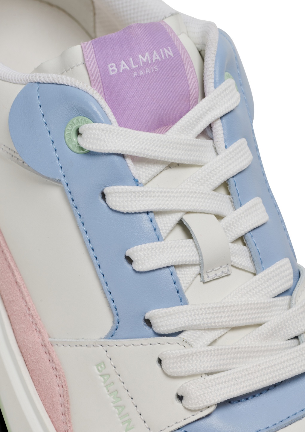 Balmain B-court Flip Sneakers In White