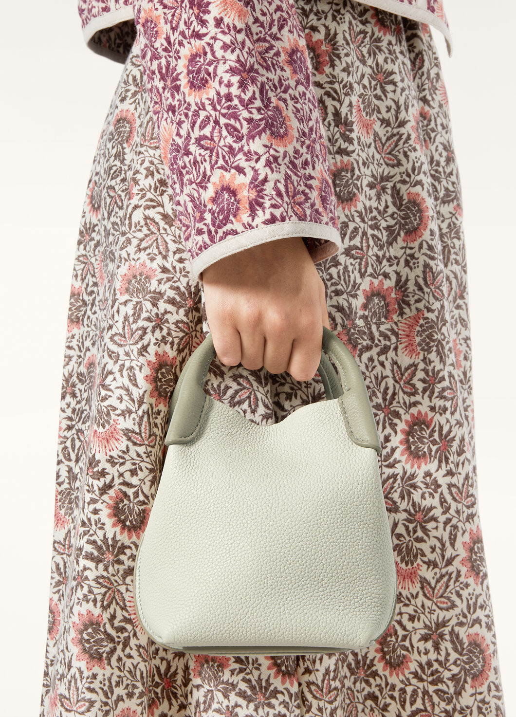 Loro Piana Micro Bale Bag In Deep Ice-dried Taragon/sun Gold