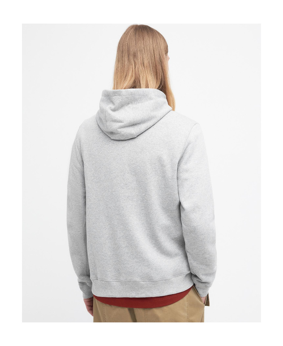 Shop Barbour X Maison Kitsuné Fox Head Embroidered Hoodie In White