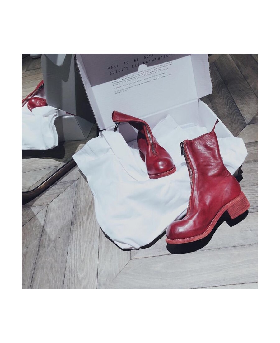 Guidi Zipped-up Boots In Brown