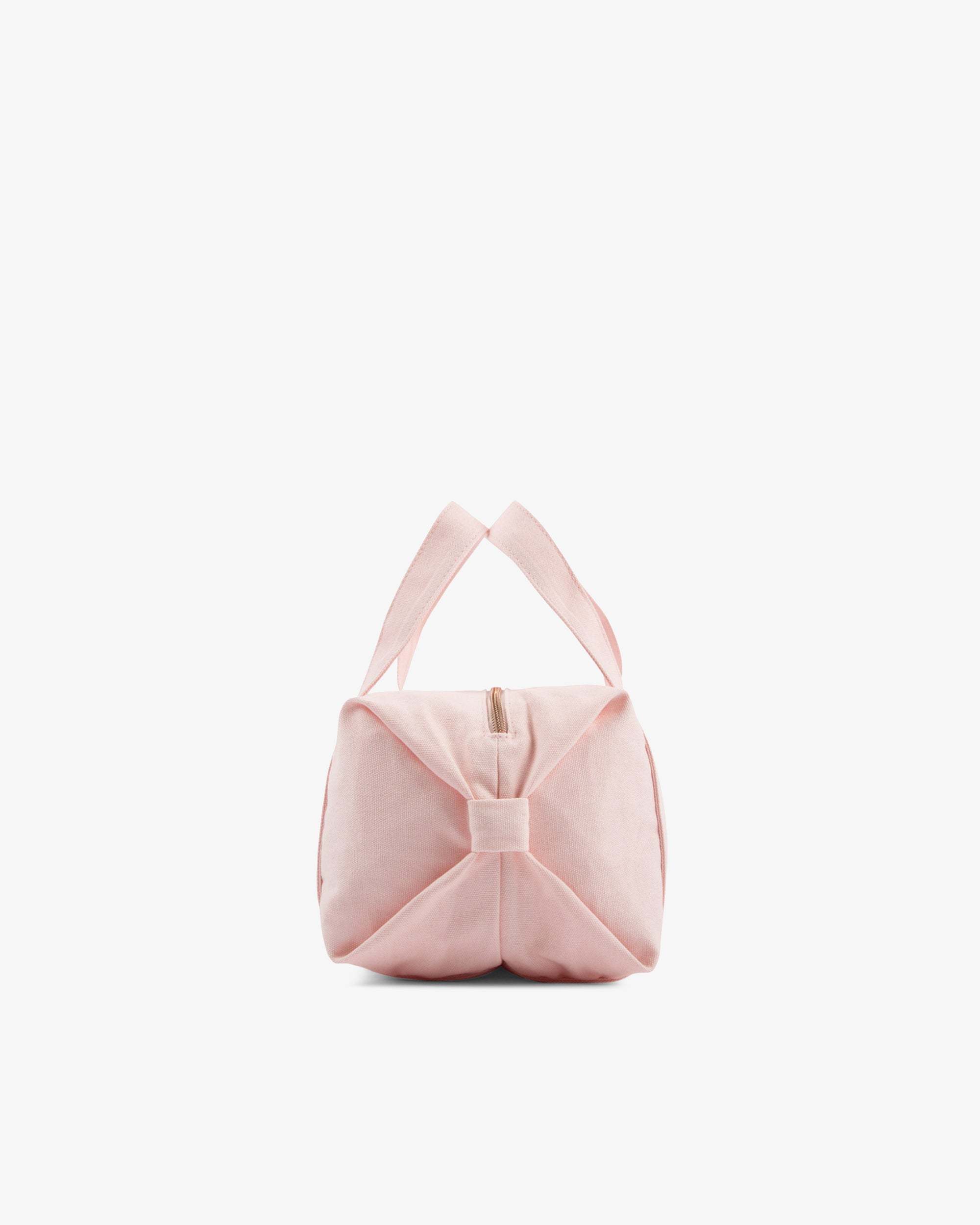 Repetto Small Cotton Duffle Bag With Logo In Pink