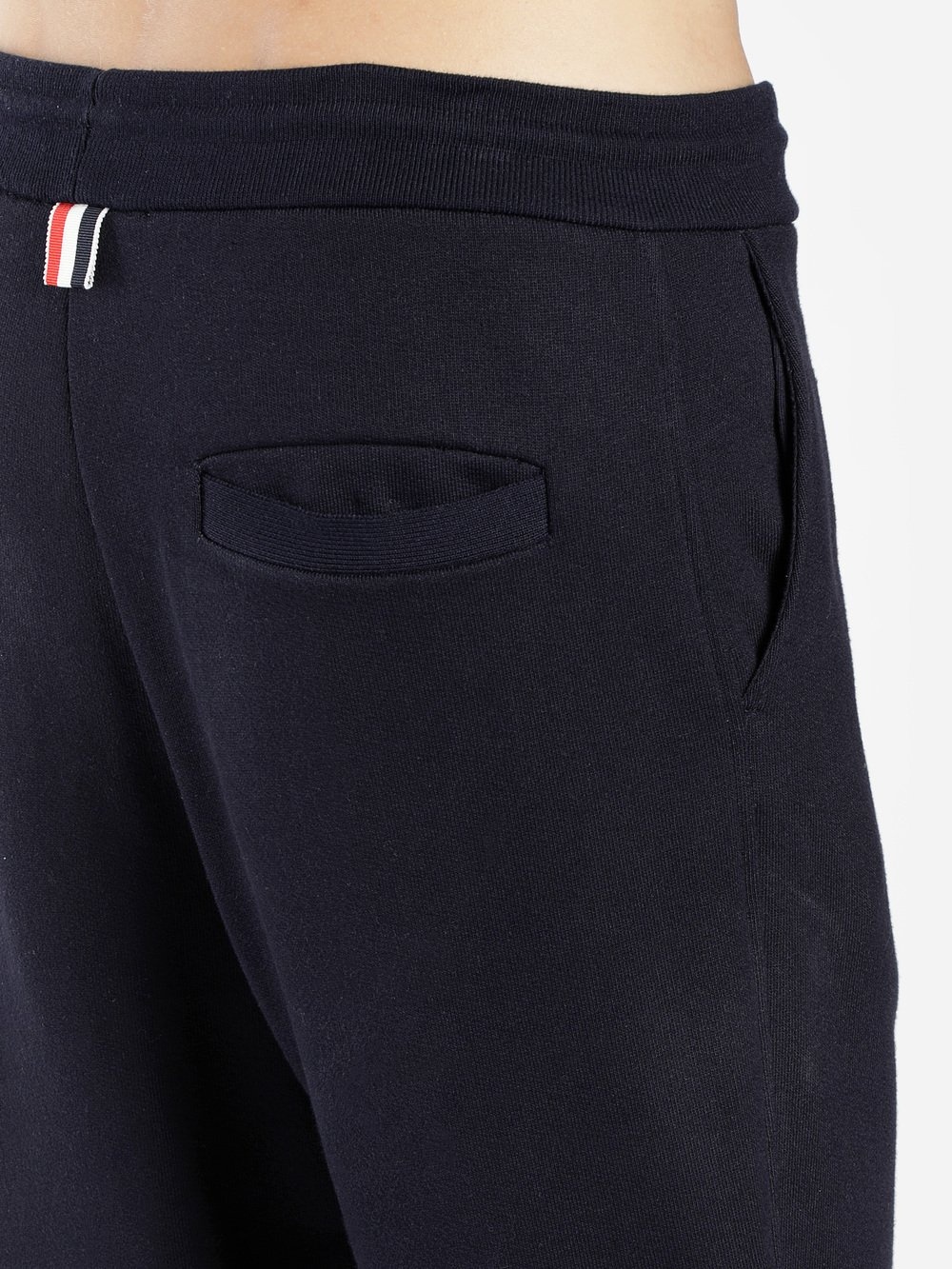 Thom Browne Tapered Grosgrain-trimmed Loopback Cotton-jersey Sweatpants In Black